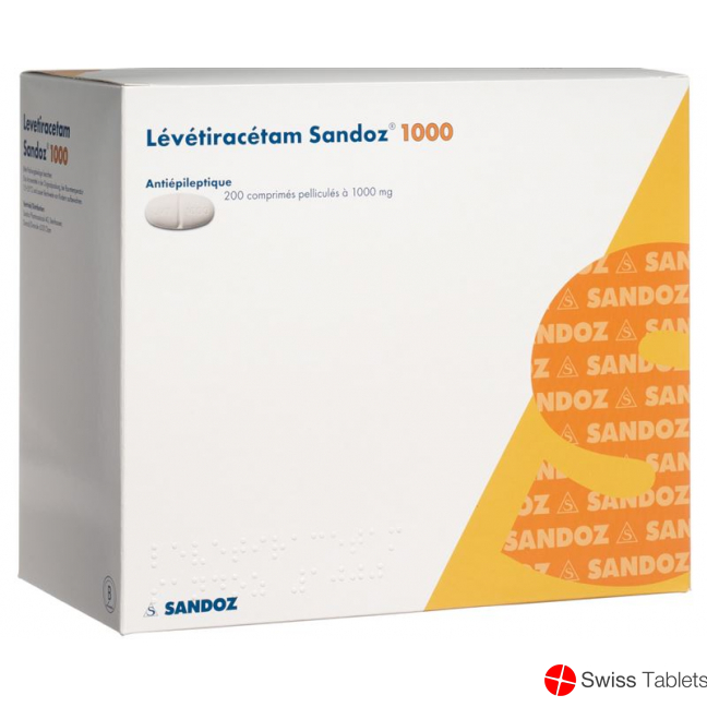 Levetiracetam Sandoz Filmtabletten 1000mg 200 Stück buy online