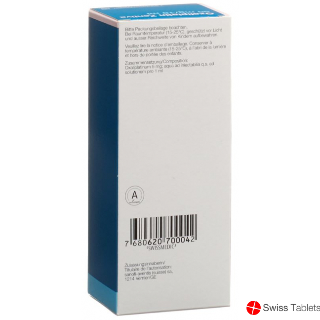 Oxaliplatin Zentiva 50mg/10ml Durchstechflasche 10ml buy online