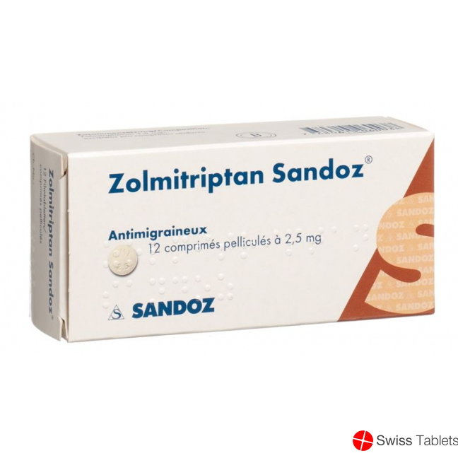 Zolmitriptan Sandoz Filmtabletten 2.5mg 12 Stück buy online
