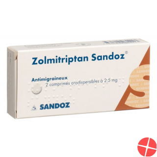 Zolmitriptan Sandoz Schmelztabletten 2.5mg 2 Stück