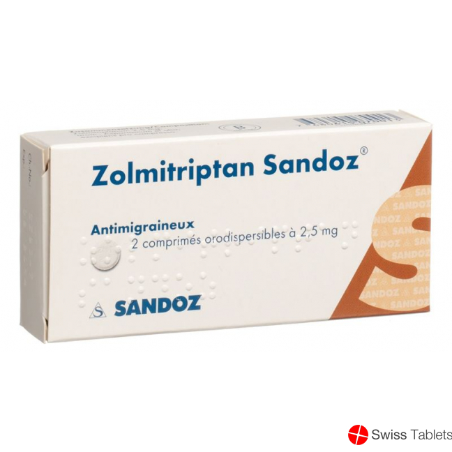 Zolmitriptan Sandoz Schmelztabletten 2.5mg 2 Stück buy online