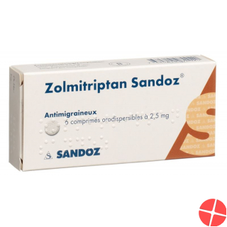 Zolmitriptan Sandoz Schmelztabletten 2.5mg 6 Stück