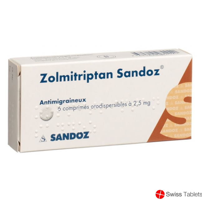 Zolmitriptan Sandoz Schmelztabletten 2.5mg 6 Stück buy online