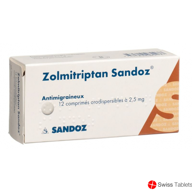 Zolmitriptan Sandoz Schmelztabletten 2.5mg 12 Stück buy online