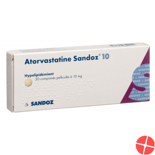 Atorvastatin Sandoz Filmtabletten 10mg 30 Stück