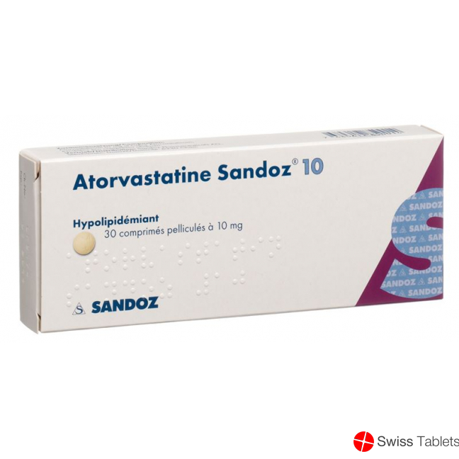 Atorvastatin Sandoz Filmtabletten 10mg 30 Stück buy online Atorvastatin Sandoz Filmtabletten 10mg 30 Stück buy online