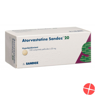 Atorvastatin Sandoz Filmtabletten 20mg 100 Stück