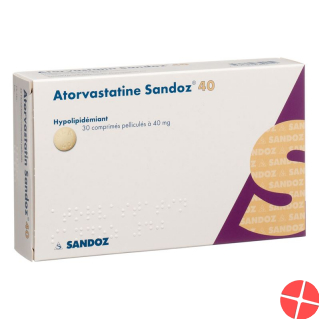 Atorvastatin Sandoz Filmtabletten 40mg 30 Stück