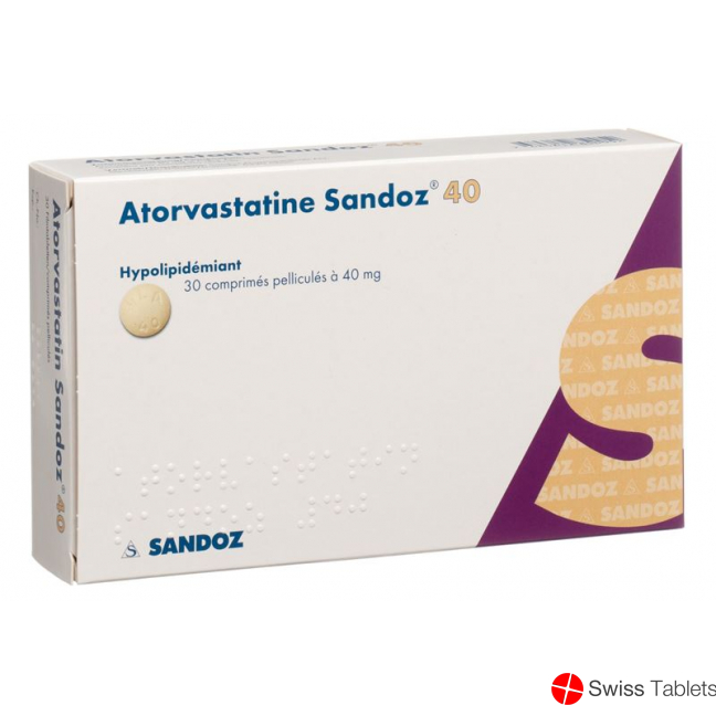 Atorvastatin Sandoz Filmtabletten 40mg 30 Stück buy online Atorvastatin Sandoz Filmtabletten 40mg 30 Stück buy online