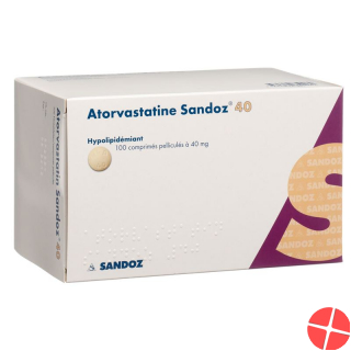 Atorvastatin Sandoz Filmtabletten 40mg 100 Stück