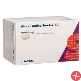 Atorvastatin Sandoz Filmtabletten 80mg 100 Stück