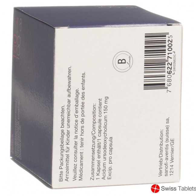 Ursodiol Zentiva Kapseln 150mg 100 Stück buy online