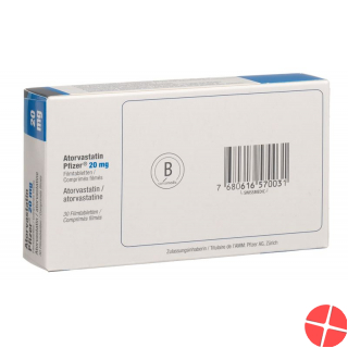 Atorvastatin Pfizer Filmtabletten 20mg 30 Stück