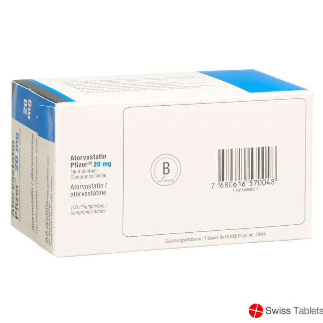 Atorvastatin Pfizer Filmtabletten 20mg 100 Stück buy online
