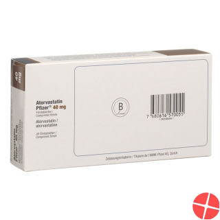 Atorvastatin Pfizer Filmtabletten 40mg 30 Stück