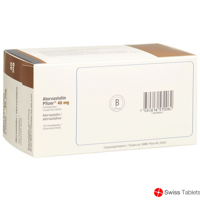 Atorvastatin Pfizer Filmtabletten 40mg 100 Stück buy online