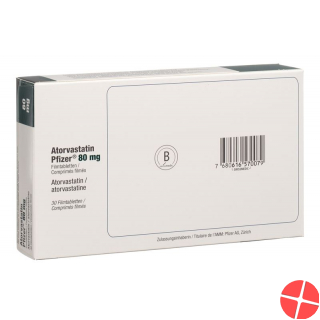 Atorvastatin Pfizer Filmtabletten 80mg 30 Stück