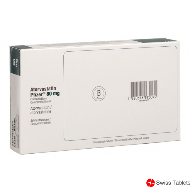 Atorvastatin Pfizer Filmtabletten 80mg 30 Stück buy online