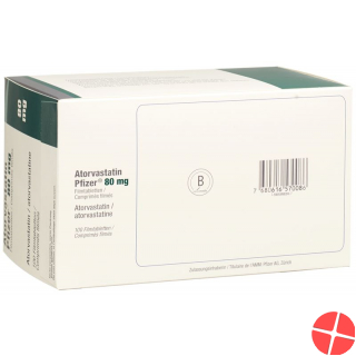 Atorvastatin Pfizer Filmtabletten 80mg 100 Stück