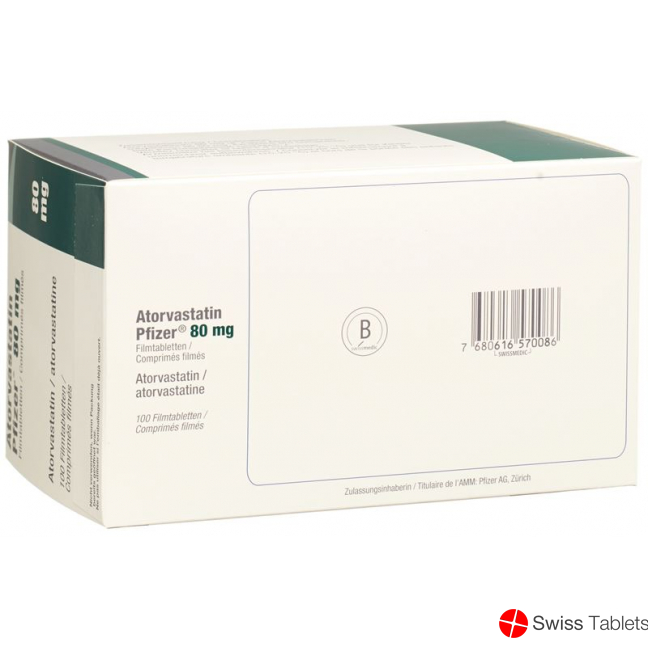 Atorvastatin Pfizer Filmtabletten 80mg 100 Stück buy online
