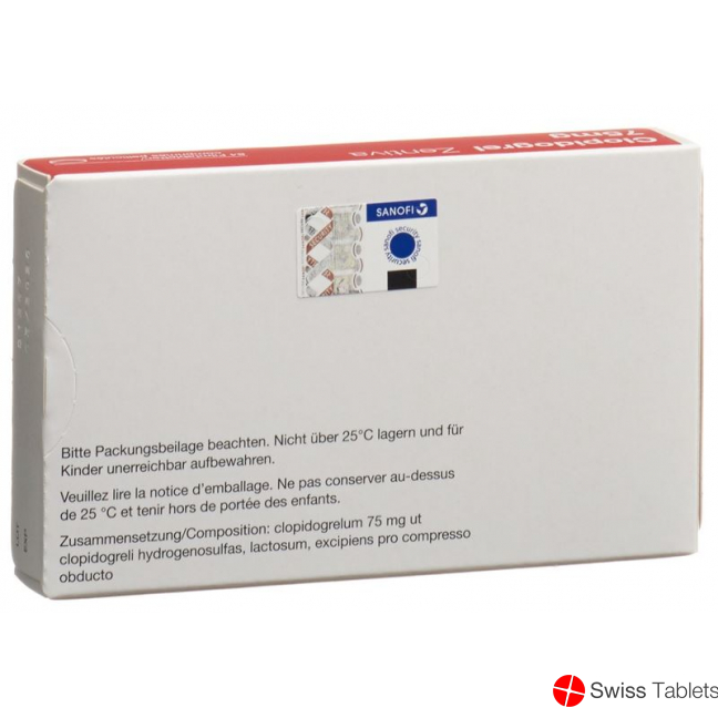 Clopidogrel Zentiva Filmtabletten 75mg 84 Stück buy online