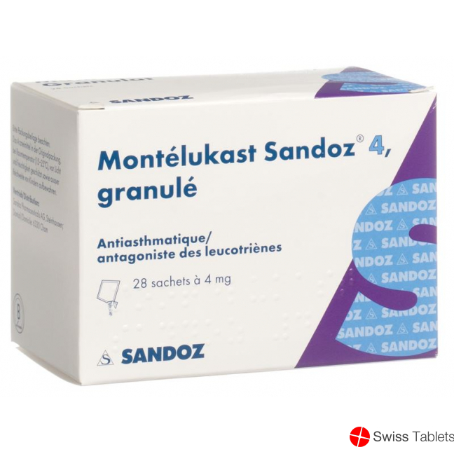 Montelukast Sandoz Granulat 4mg Beutel 28 Stück buy online