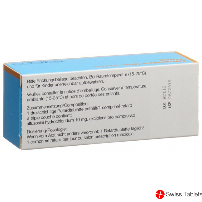 Alfuzosine Uno Zentiva Retard Tabletten 10mg 30 Stück buy online