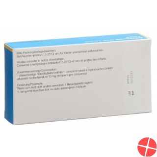 Alfuzosine Uno Zentiva Retard Tabletten 10mg 90 Stück