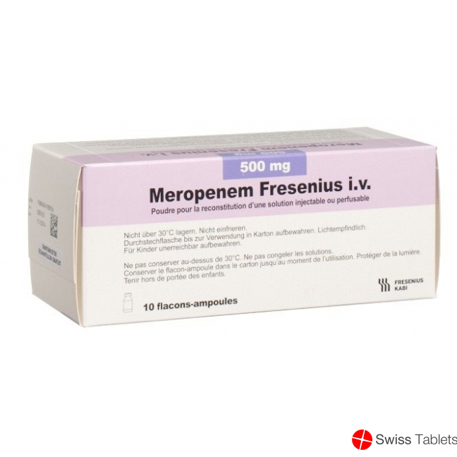 Meropenem Fresenius Trockensubstanz 500mg i.v. 10 Stück buy online