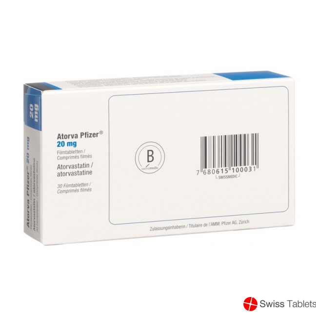 Atorva Pfizer Filmtabletten 20mg 30 Stück buy online