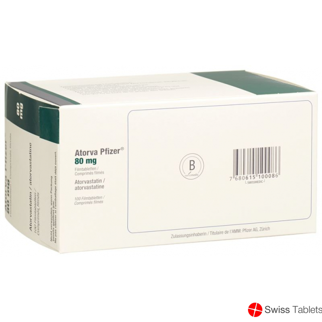 Atorva Pfizer Filmtabletten 80mg 100 Stück buy online