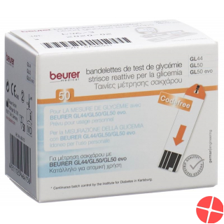 Beurer Teststreifen F Gl44+gl50 Mmol/l 2x 25 Stück