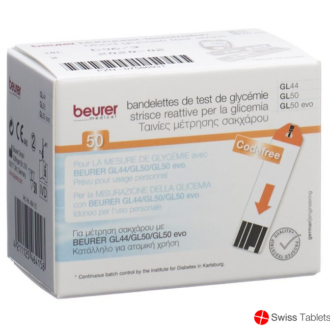 Beurer Teststreifen F Gl44+gl50 Mmol/l 2x 25 Stück buy online
