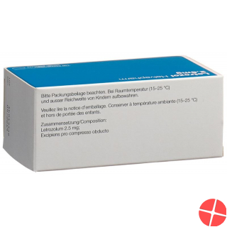 Letrozol Helvepharm Filmtabletten 2.5mg 100 Stück