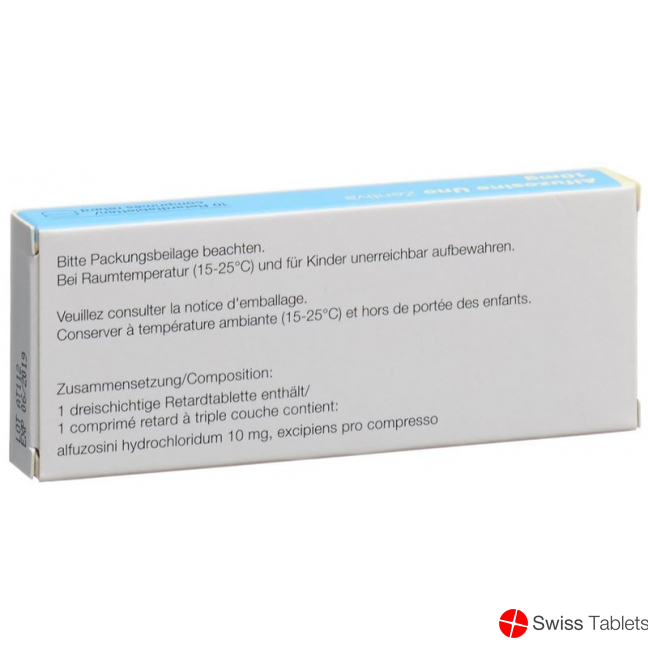 Alfuzosine Uno Zentiva Retard Tabletten 10mg 10 Stück buy online