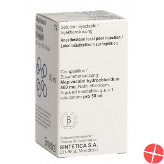 Mepivacain Sintetica Injektionslösung 1% Vial 50ml