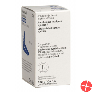 Mepivacain Sintetica Injektionslösung 2% Vial 20ml