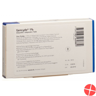 Gencydo Injektionslösung 1% 8 Ampullen 1ml