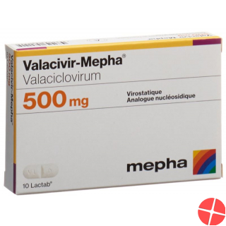 Valacivir Mepha Lactabs 500mg 10 Stück