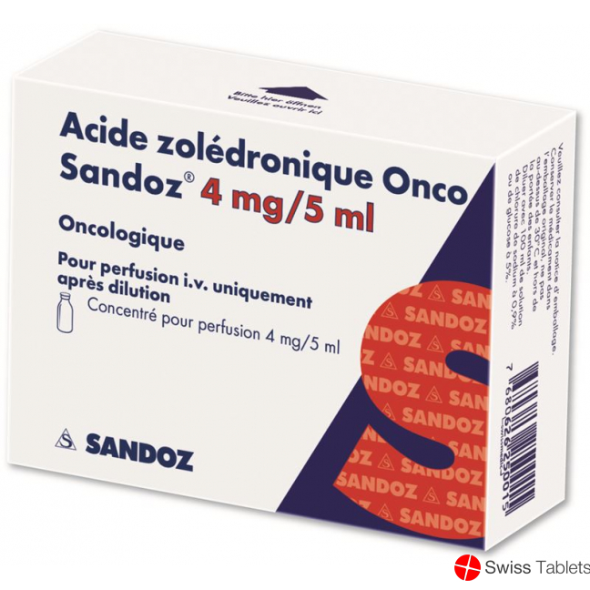 Zoledronsäure Onco Sandoz 4mg/5ml Durchstechflasche 5ml buy online