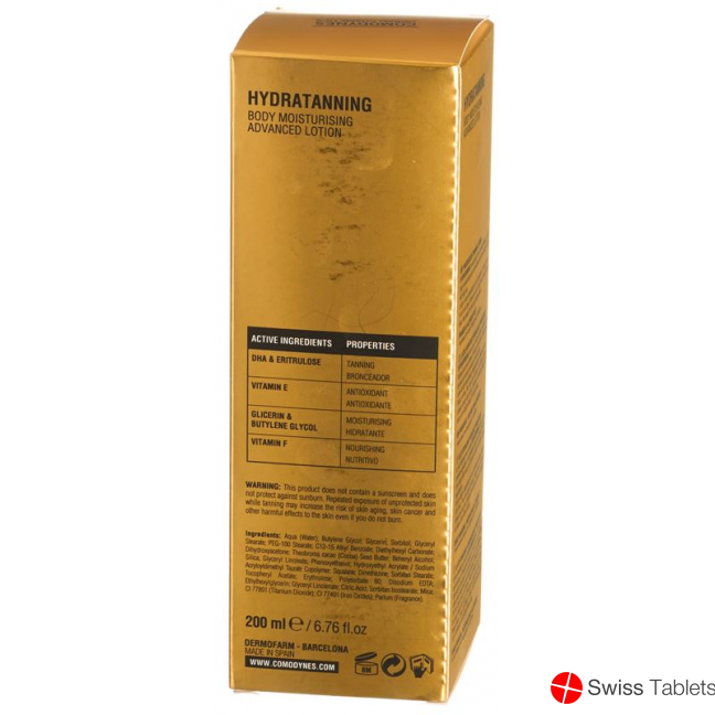 Comodynes Hydratanning Body 200ml buy online Comodynes Hydratanning Body 200ml buy online