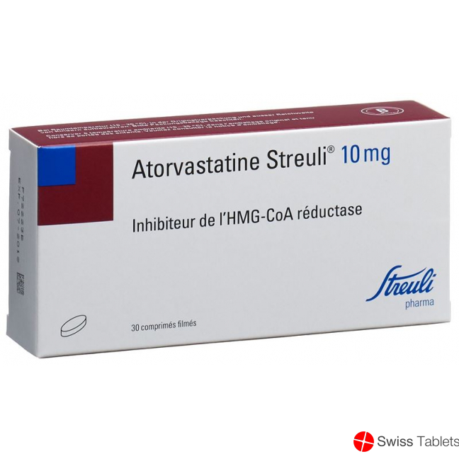 Atorvastatin Streuli Filmtabletten 10mg 30 Stück buy online