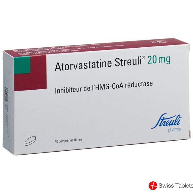 Atorvastatin Streuli Filmtabletten 20mg 30 Stück buy online