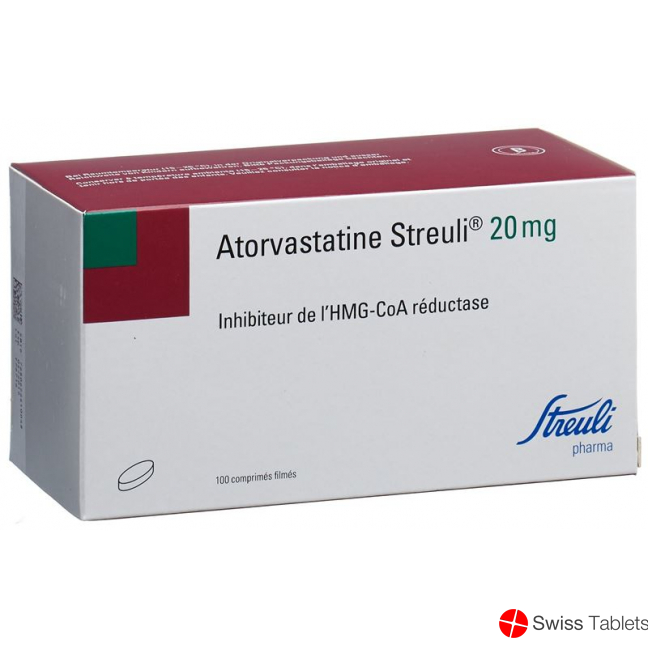Atorvastatin Streuli Filmtabletten 20mg 100 Stück buy online