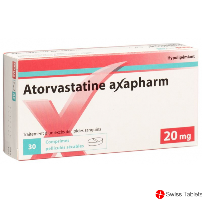 Atorvastatin Axapharm Filmtabletten 20mg 30 Stück buy online