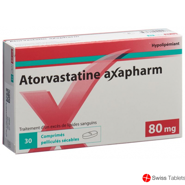 Atorvastatin Axapharm Filmtabletten 80mg 30 Stück buy online