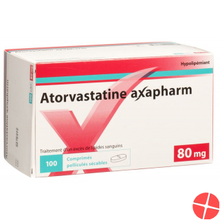 Atorvastatin Axapharm Filmtabletten 80mg 100 Stück Atorvastatin Axapharm Filmtabletten 80mg 100 Stück