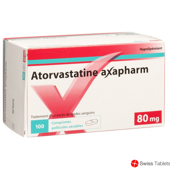 Atorvastatin Axapharm Filmtabletten 80mg 100 Stück buy online