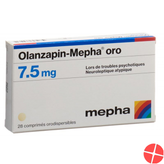 Olanzapin Mepha Oro Schmelztabletten 7.5mg 28 Stück