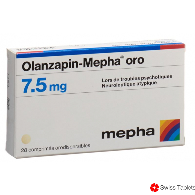 Olanzapin Mepha Oro Schmelztabletten 7.5mg 28 Stück buy online
